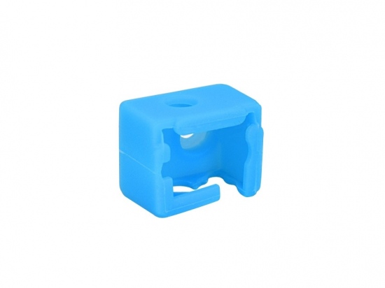 Heat block sok/sleeve E3D V6 siliconen blauw